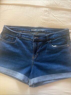 Old Navy Boyfriend Dark Blue Jean Shorts
